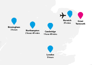 See Great Yarmouth on a map