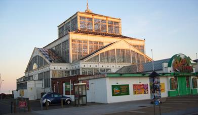 Photo of the Winter Gardens shot at dusk