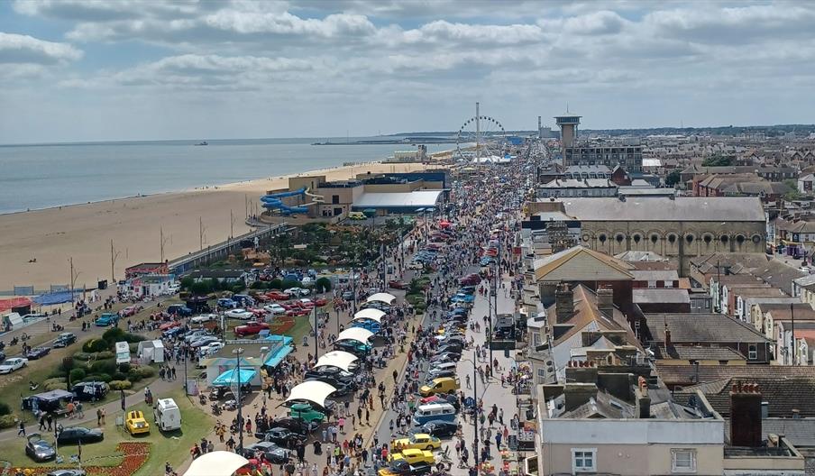 Car Festival aerial shot