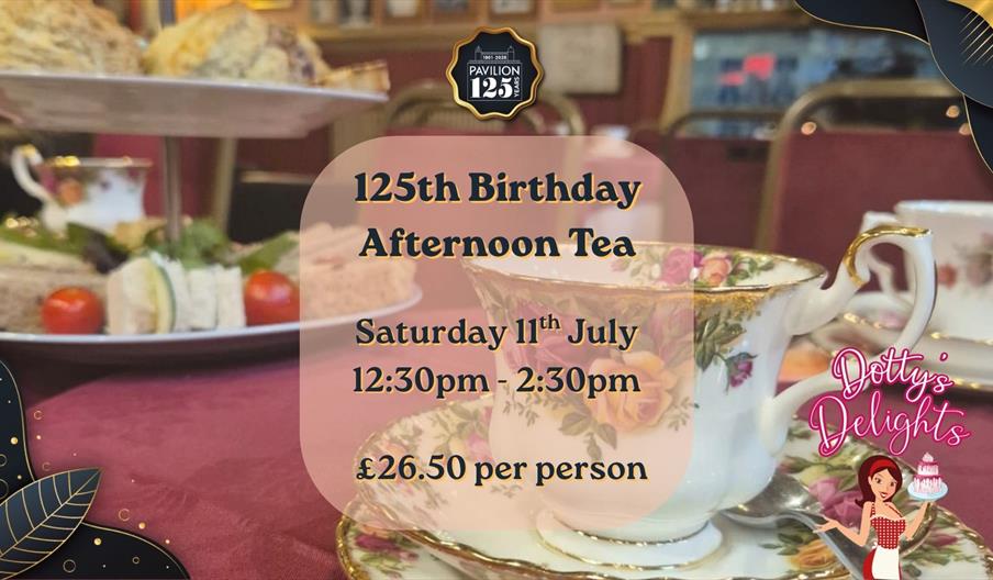 125th Birthday Afternoon Tea Poster