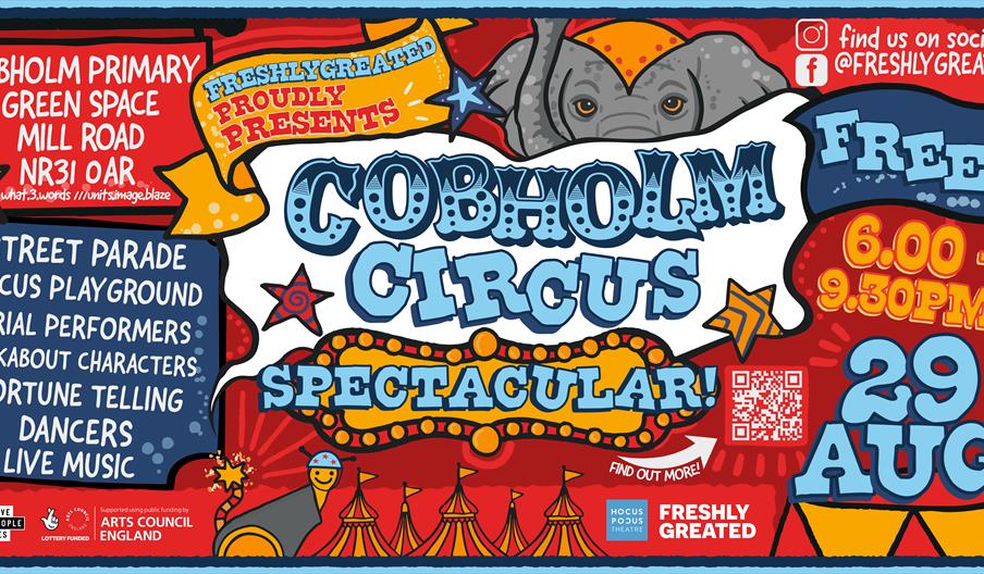 Cobholm Circus Spectacular, 29 August 6.00-9.30pm, FREE