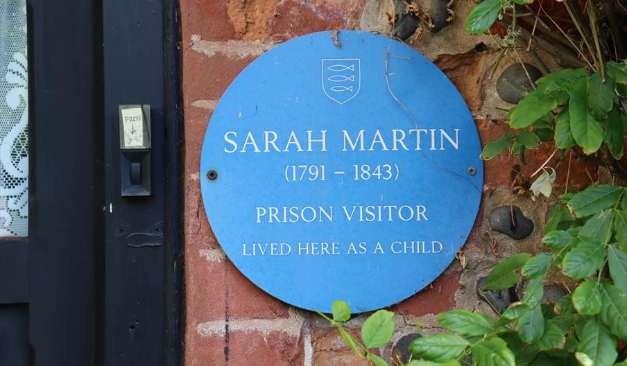 Blue plaque for Sarah Martin