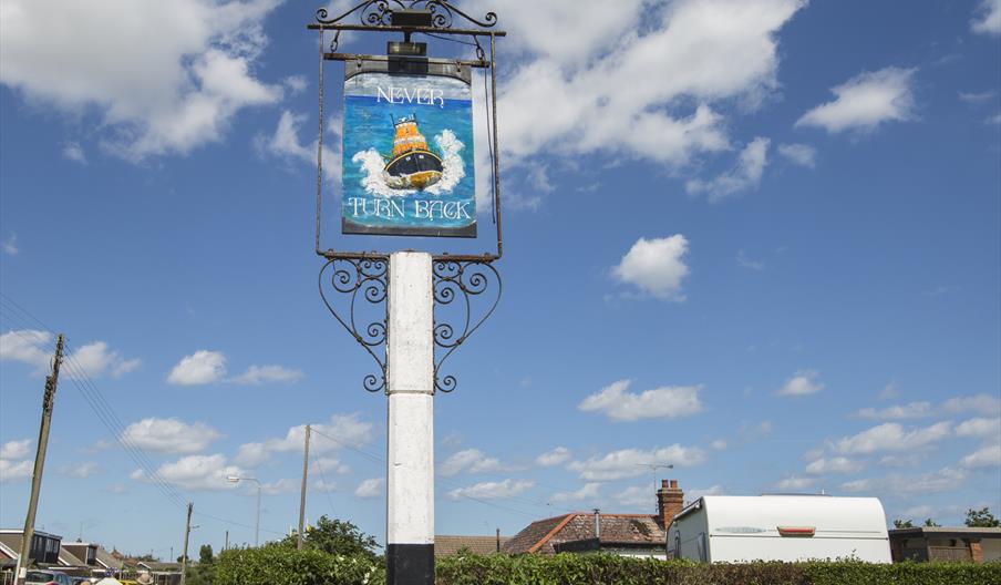 Starting point at the Never Turn Back pub