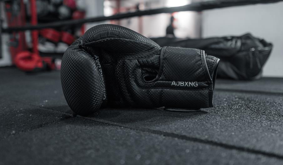 Black boxing glove