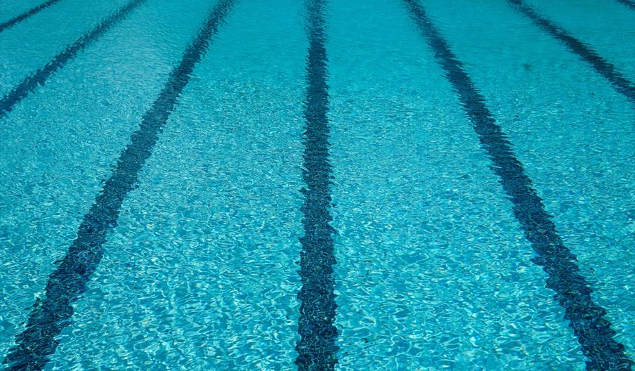 Swimming pool close up