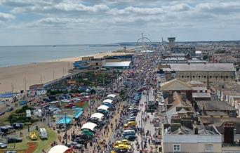 Car Festival aerial shot