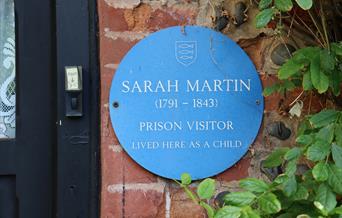Blue plaque for Sarah Martin