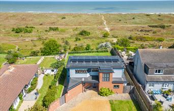 Arial view on the property showing the beach