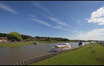 Boat moored at St Olaves