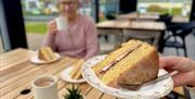 Every single cake and scone ever sold at Sara's Tearooms has been made in house by us.