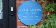 Blue plaque for Sarah Martin