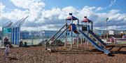 Family in a play park