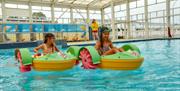 Family in a pool