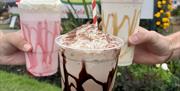 Delicious Milkshakes at Sara's Tearooms