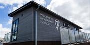 Richardson's Day Boat Hire Reception building at Wroxham Marina