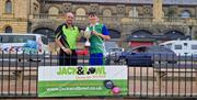 Mark Royal with Under 21s Open Singles winner Stanley Turner