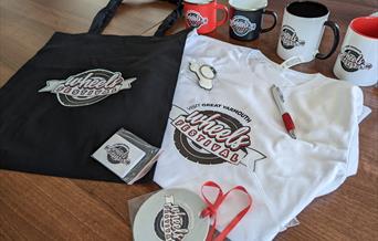 Visit Great Yarmouth Wheels Festival merchandise examples