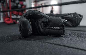 Black boxing glove